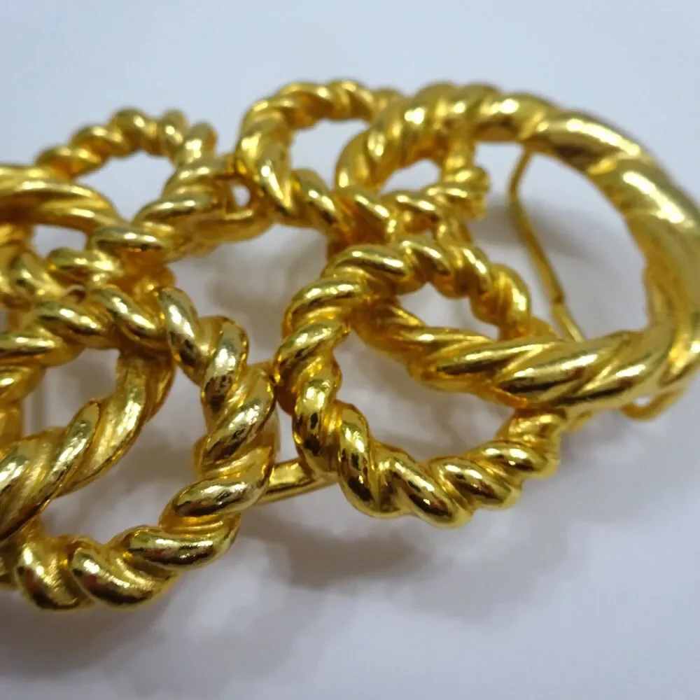 Gay Boyer Gold Tone Belt Buckle